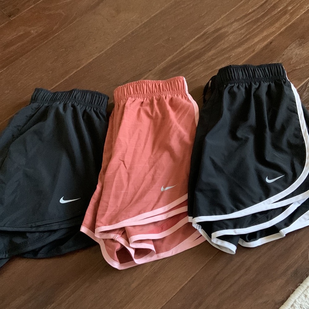 SET of 3 LIKE NEW nike running shorts! Size small
